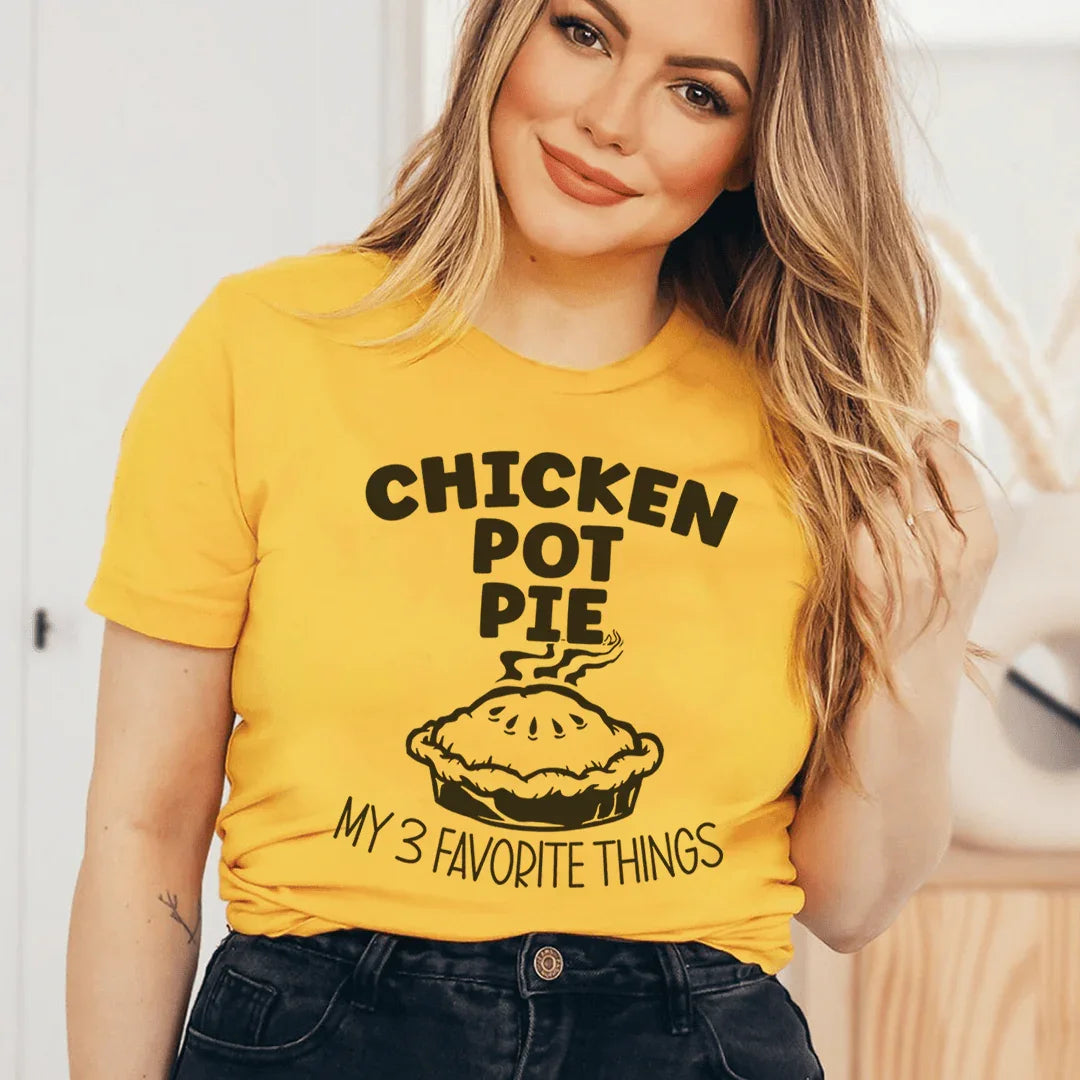 Chicken Pot Pie Tee Mustard / S Peachy Sunday T-Shirt