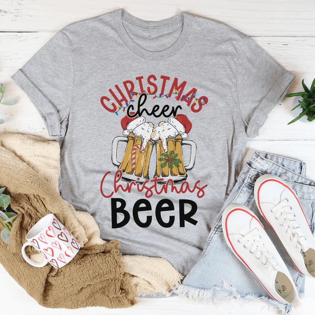 Christmas Beer Tee Athletic Heather / S Peachy Sunday T-Shirt