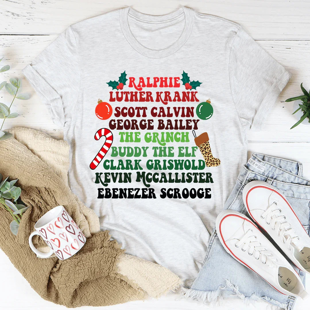 Christmas Movies Tee Ash / L Printify T-Shirt T-Shirt