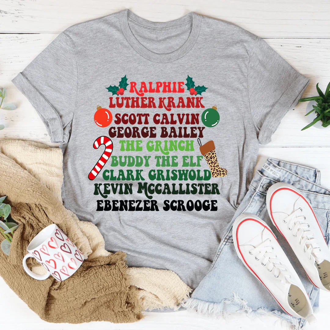 Christmas Movies Tee Athletic Heather / S Printify T-Shirt T-Shirt