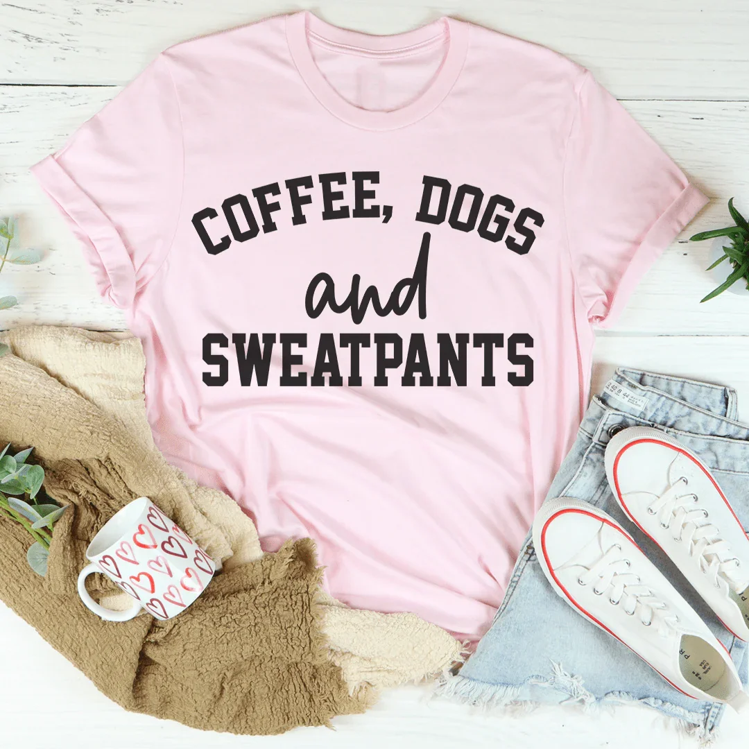 Coffee Dogs & Sweatpants Tee Pink / S Peachy Sunday T-Shirt