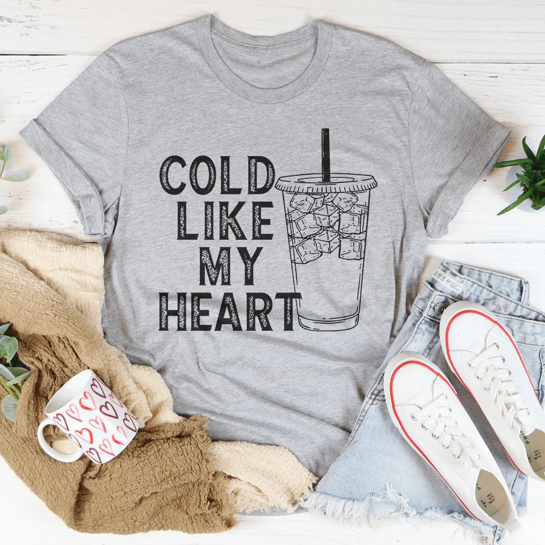 Cold Like My Heart Tee Peachy Sunday T-Shirt