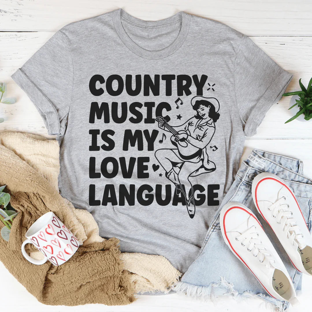 Country Music Is my Love Language Tee Peachy Sunday T-Shirt