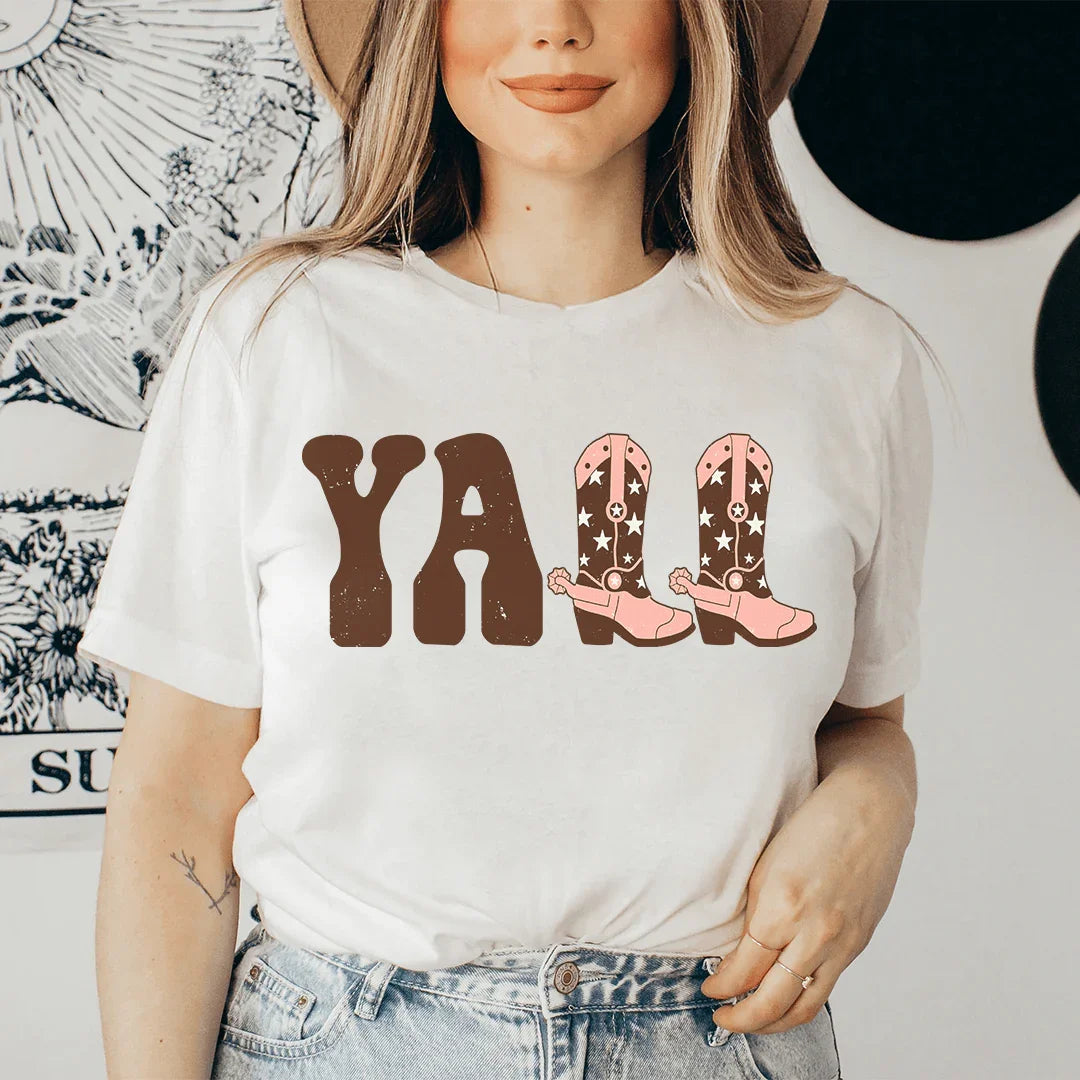 Cowboy Boots Tee Ash / S Peachy Sunday T-Shirt