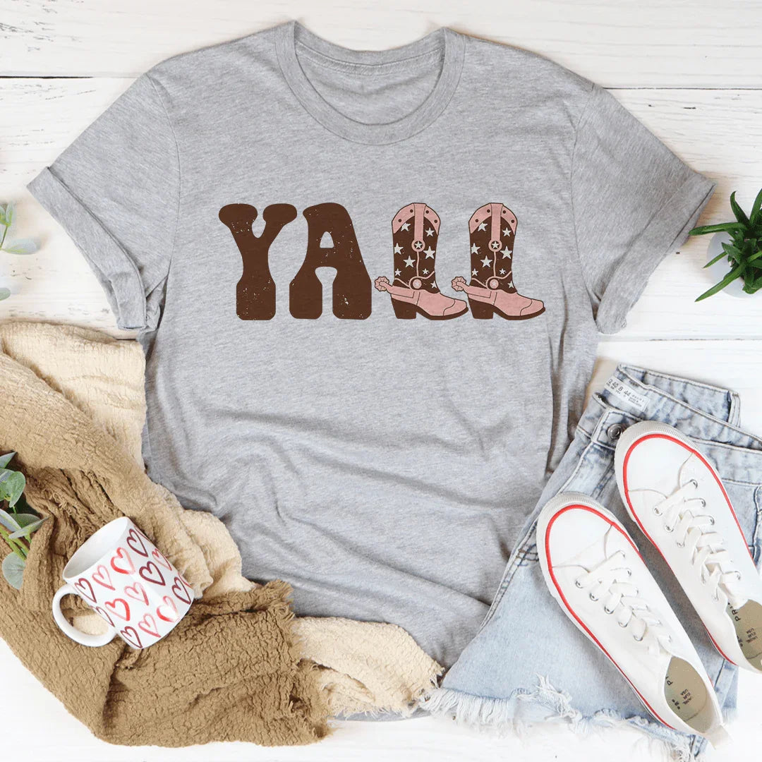 Cowboy Boots Tee Athletic Heather / S Peachy Sunday T-Shirt