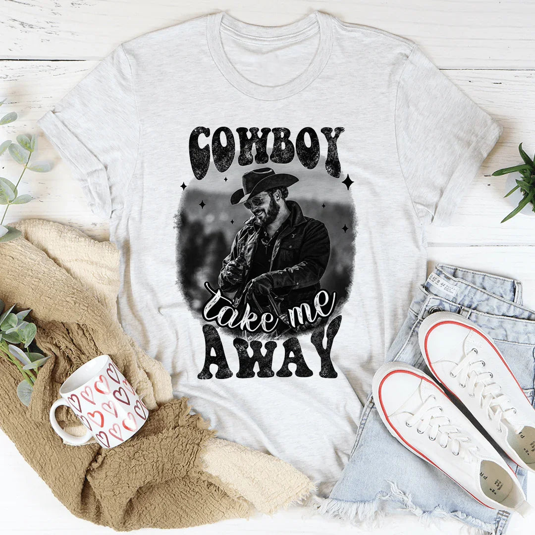 Cowboy Take Me Away Tee Peachy Sunday T-Shirt