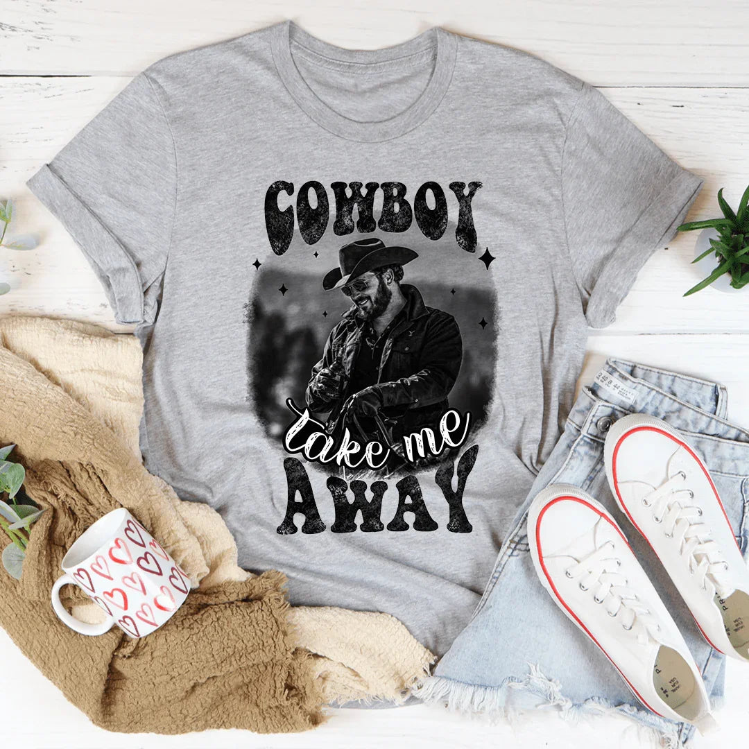 Cowboy Take Me Away Tee Peachy Sunday T-Shirt
