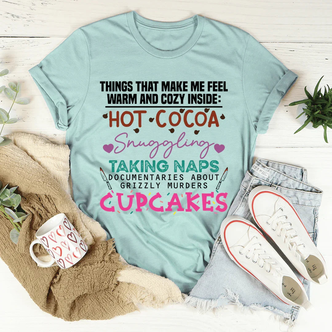 Cozy And Warm Tee Heather Prism Dusty Blue / S Peachy Sunday T-Shirt