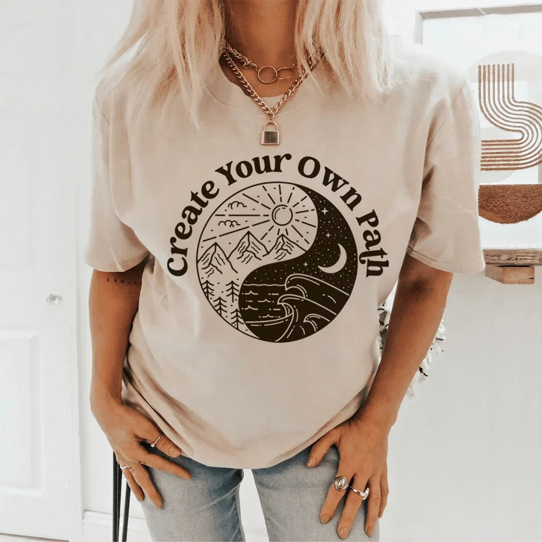Create Your Own Path Tee Peachy Sunday T-Shirt