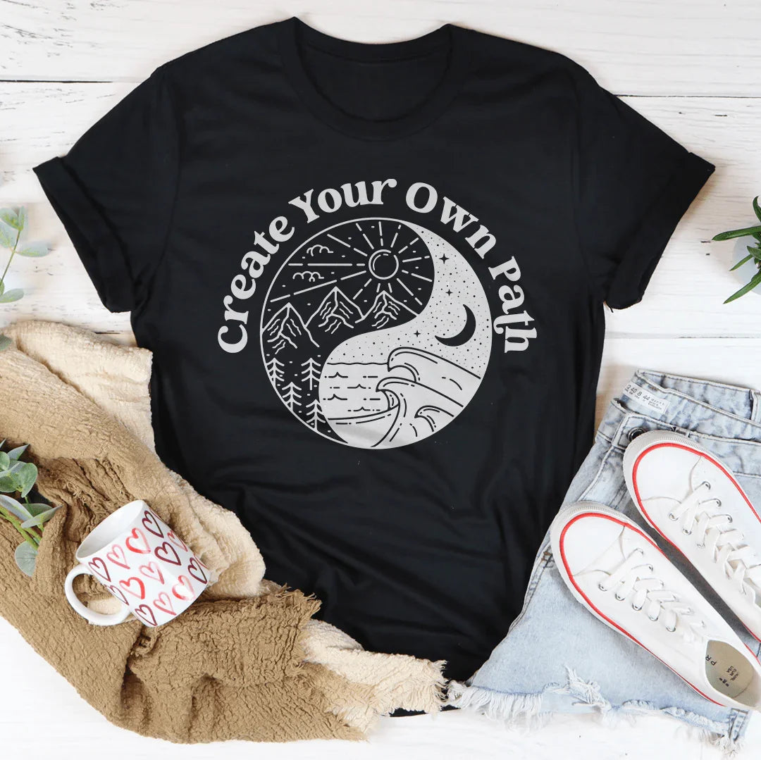 Create Your Own Path Tee Peachy Sunday T-Shirt