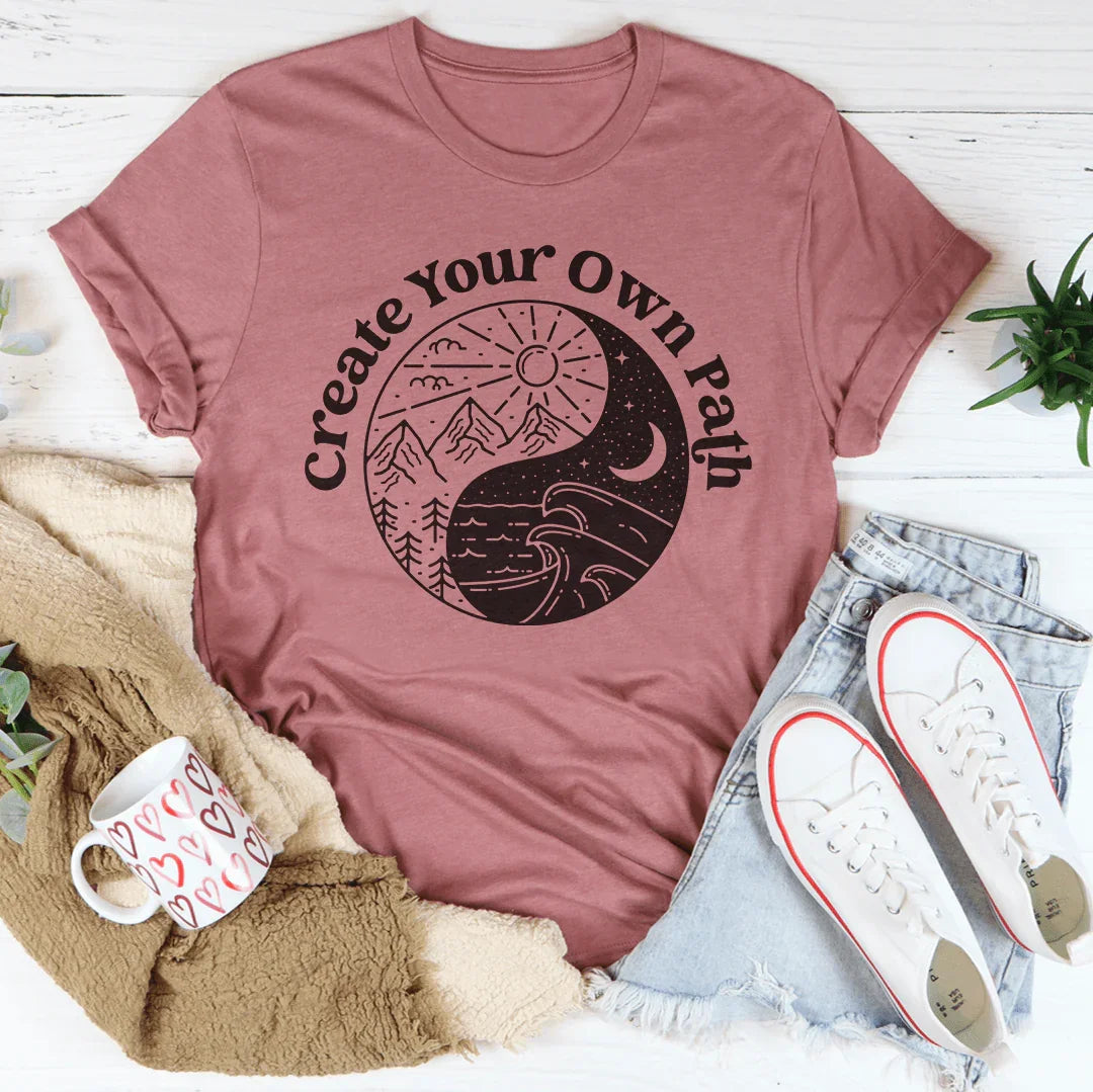 Create Your Own Path Tee Peachy Sunday T-Shirt