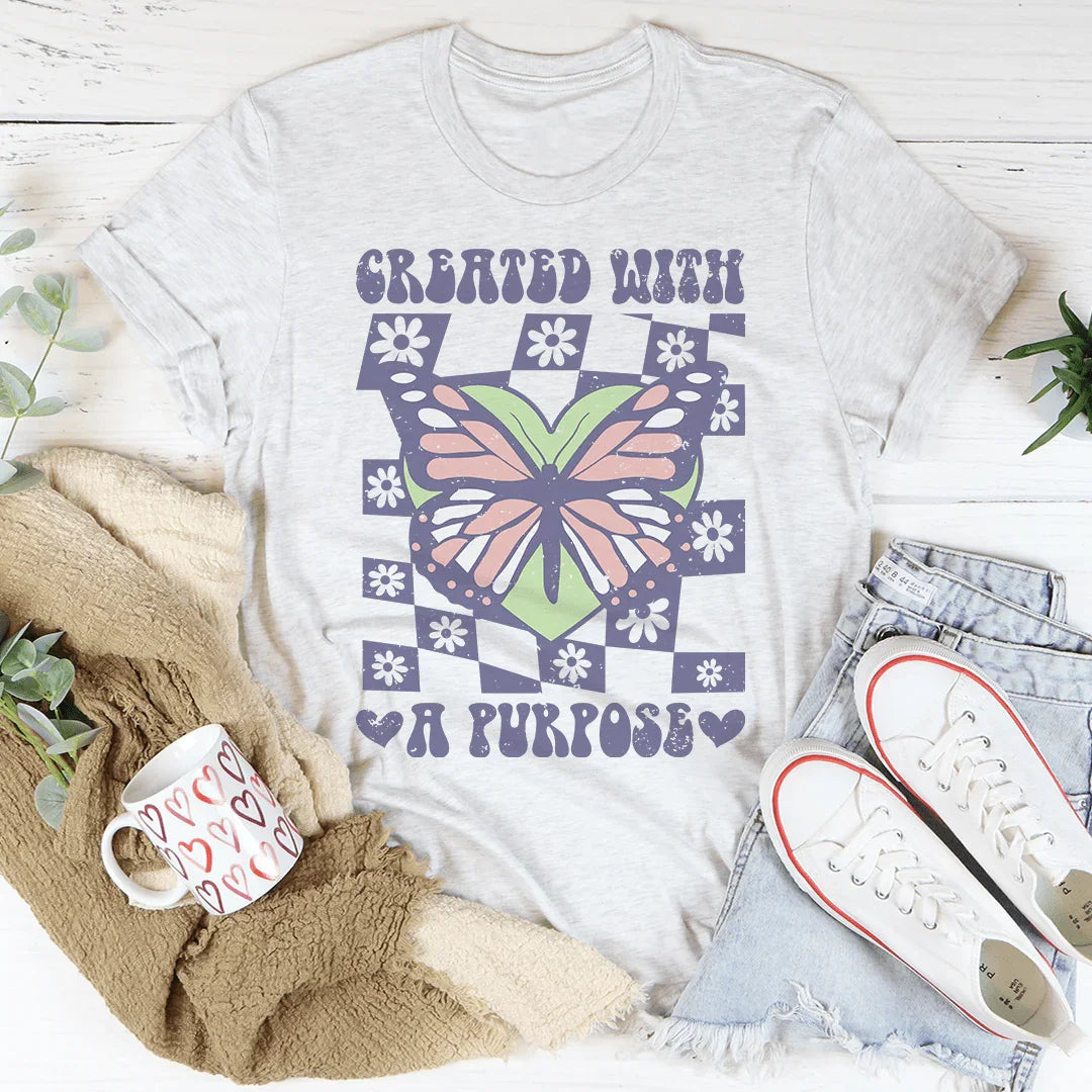 Created With A Purpose Tee Peachy Sunday T-Shirt
