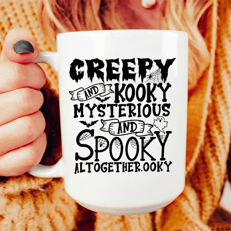 Creepy And Kooky Ceramic Mug 15 oz White / One Size CustomCat Drinkware T-Shirt