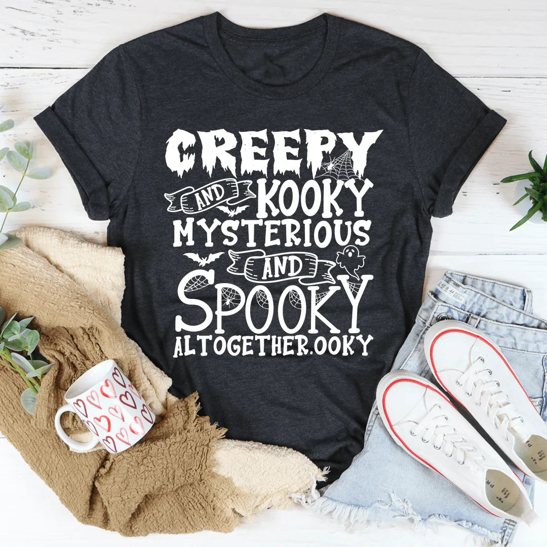 Creepy And Kooky Tee Dark Grey Heather / S Peachy Sunday T-Shirt
