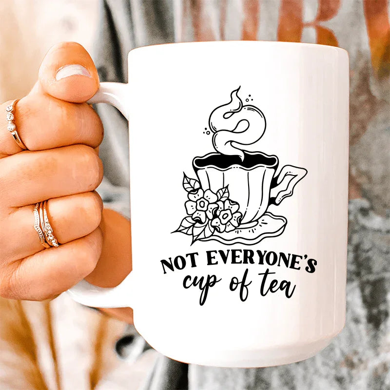 Cup Of Tea White / One Size CustomCat Drinkware T-Shirt