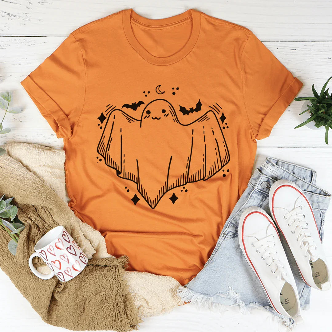 Cute Little Ghost Tee Burnt Orange / S Peachy Sunday T-Shirt
