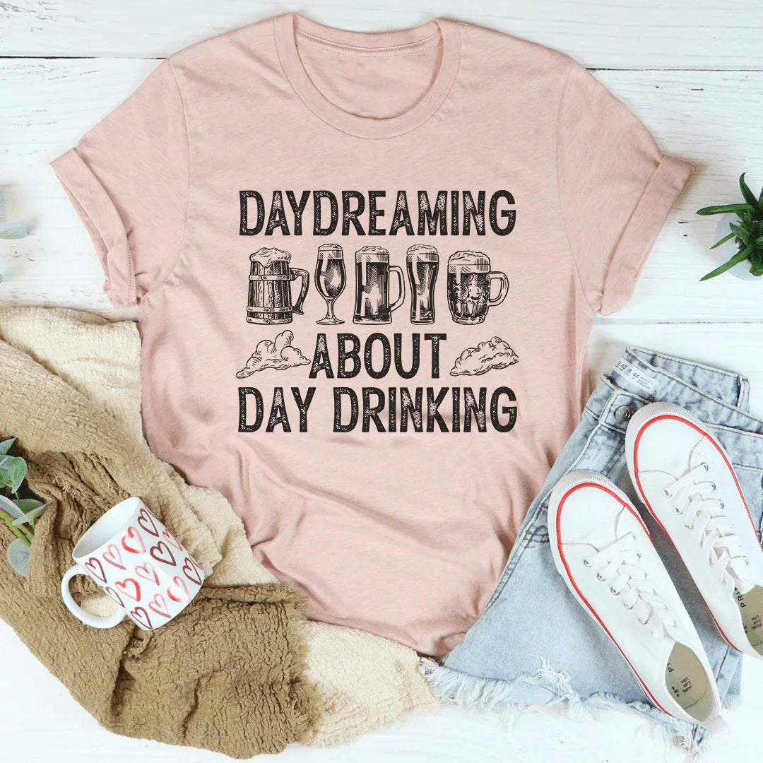 Daydreaming About Day Drinking Tee Heather Prism Peach / S Peachy Sunday T-Shirt