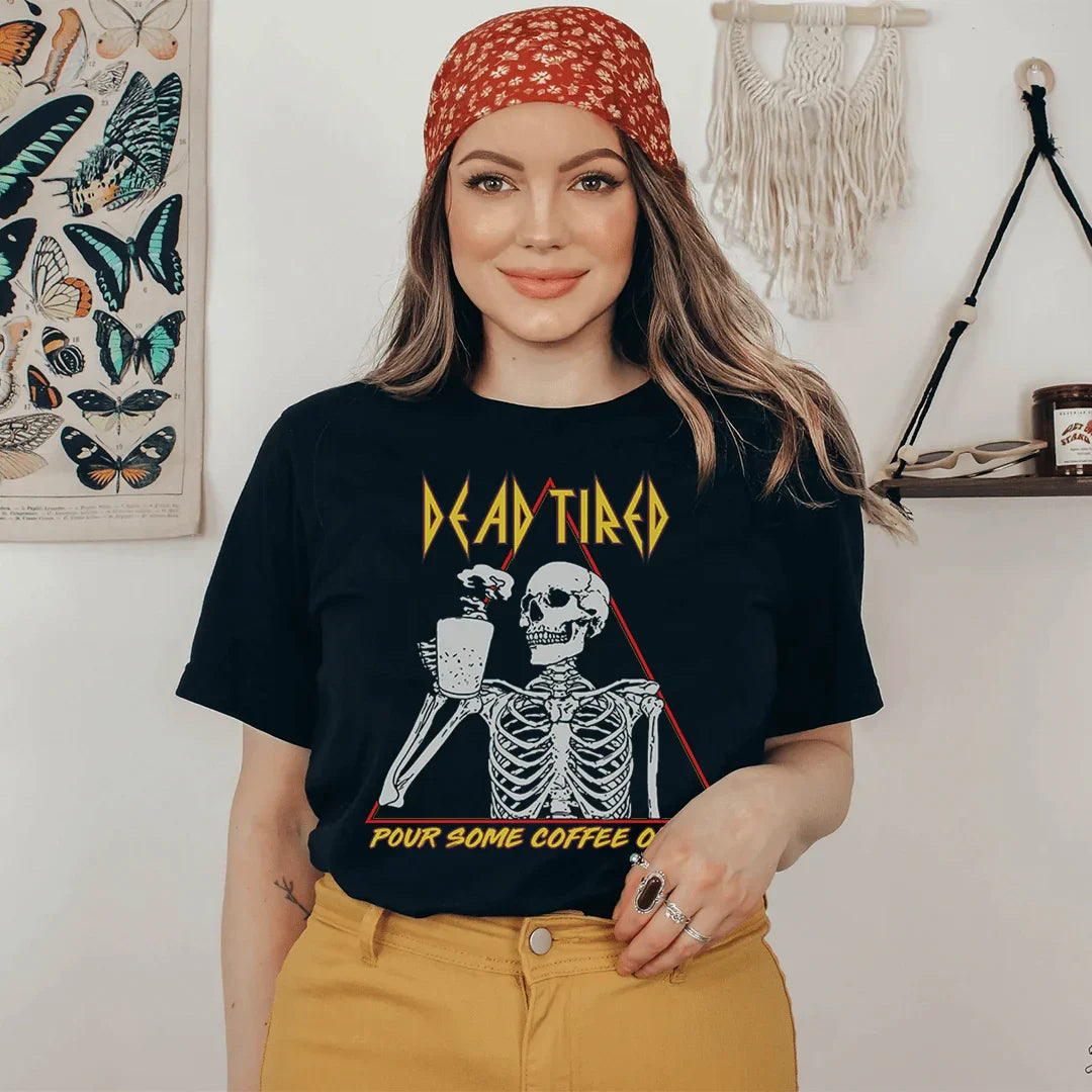 Dead Tired Coffee Tee Black / S Printify T-Shirt T-Shirt