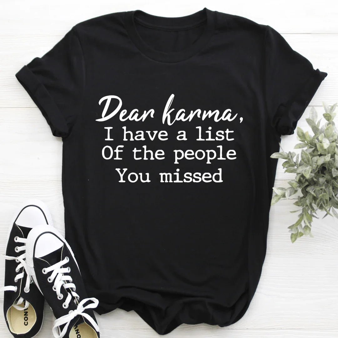 Dear Karma Tee Black Heather / S Peachy Sunday T-Shirt