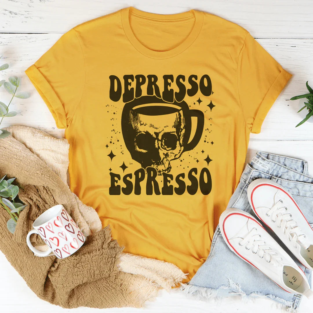 Depresso Espresso Tee Peachy Sunday T-Shirt