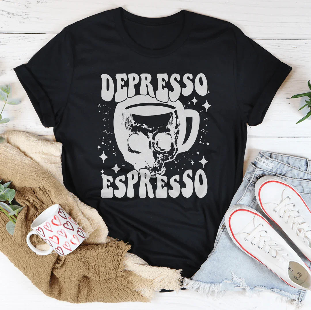 Depresso Espresso Tee Peachy Sunday T-Shirt