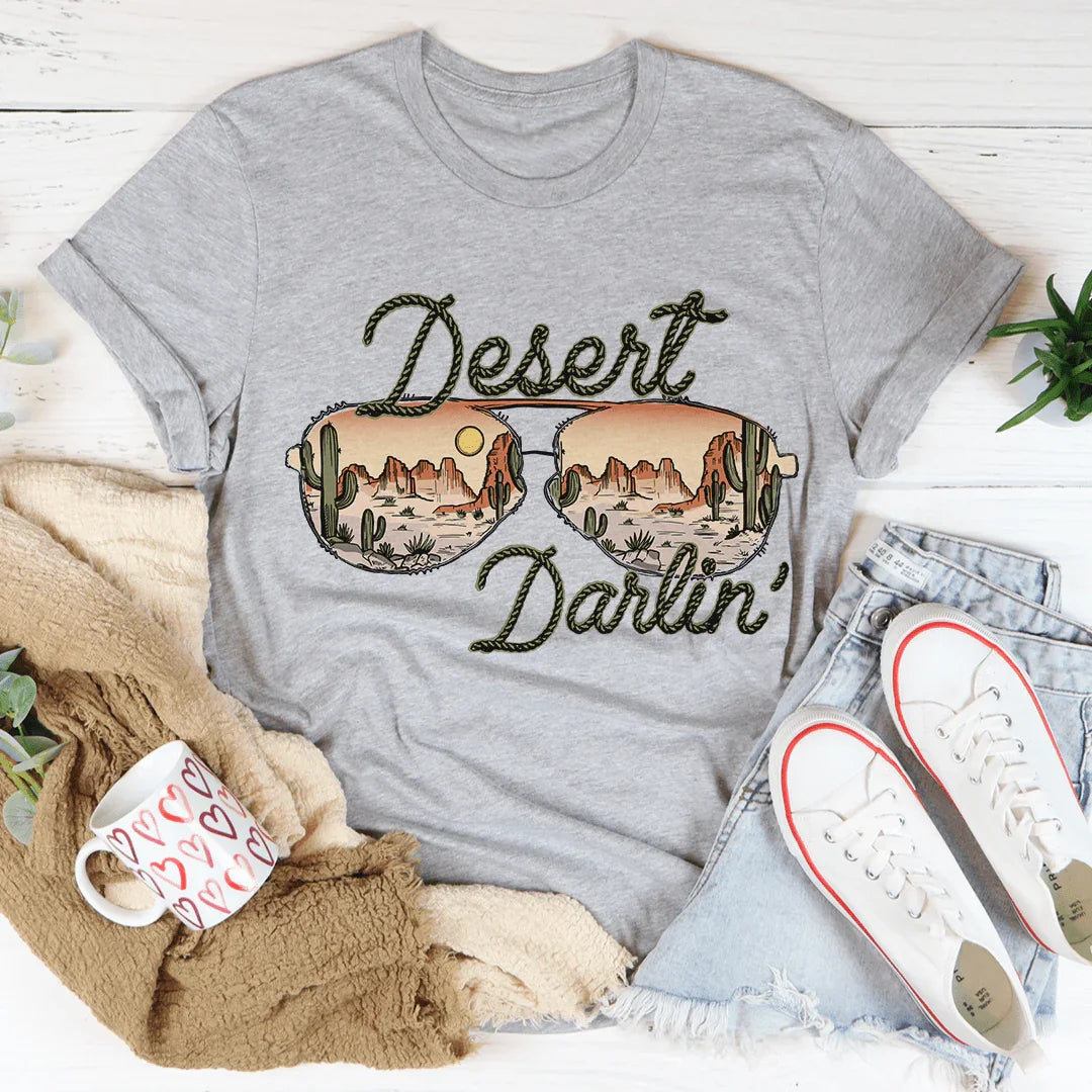 Desert Darlin' Sunglasses Tee Athletic Heather / S Peachy Sunday T-Shirt