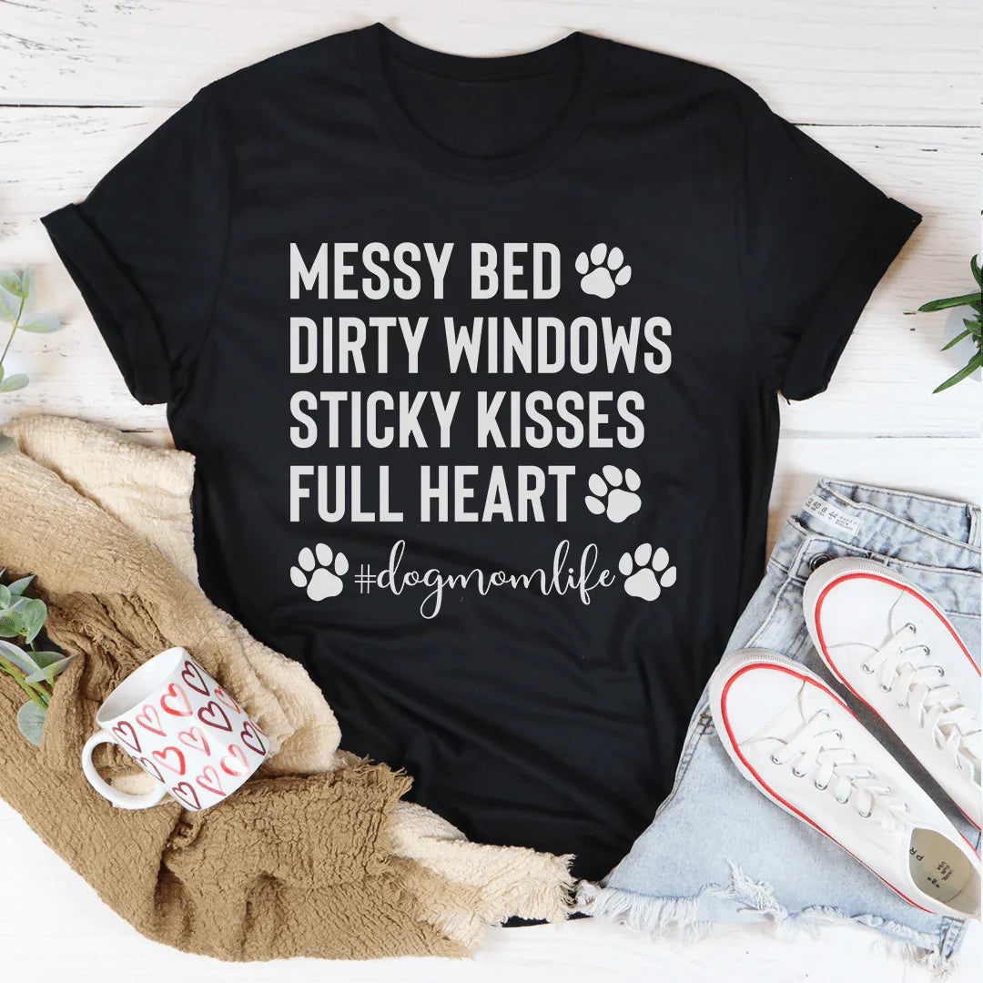 Dog Mom Life Tee Peachy Sunday T-Shirt