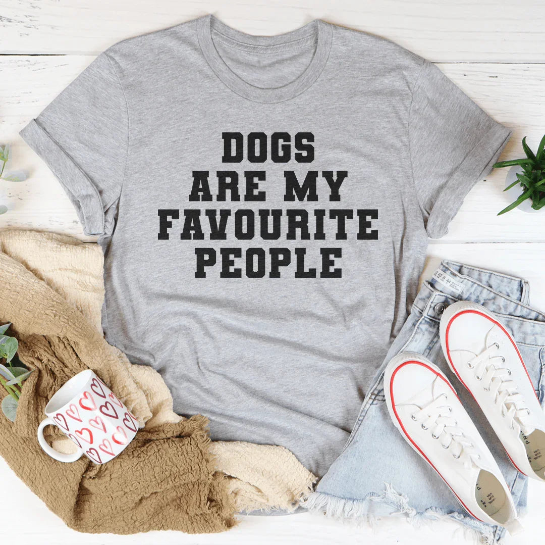 Dogs Are My Favorite People Tee Peachy Sunday T-Shirt