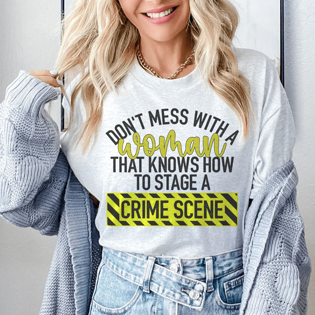 Don't Mess With A Women Tee Ash / S Peachy Sunday T-Shirt