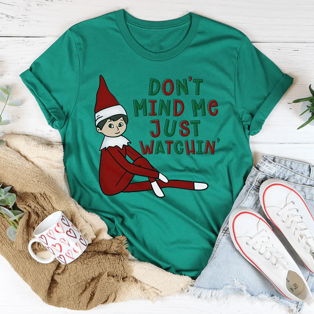 Don't Mind Me Just Watchin' Tee Kelly / S Peachy Sunday T-Shirt