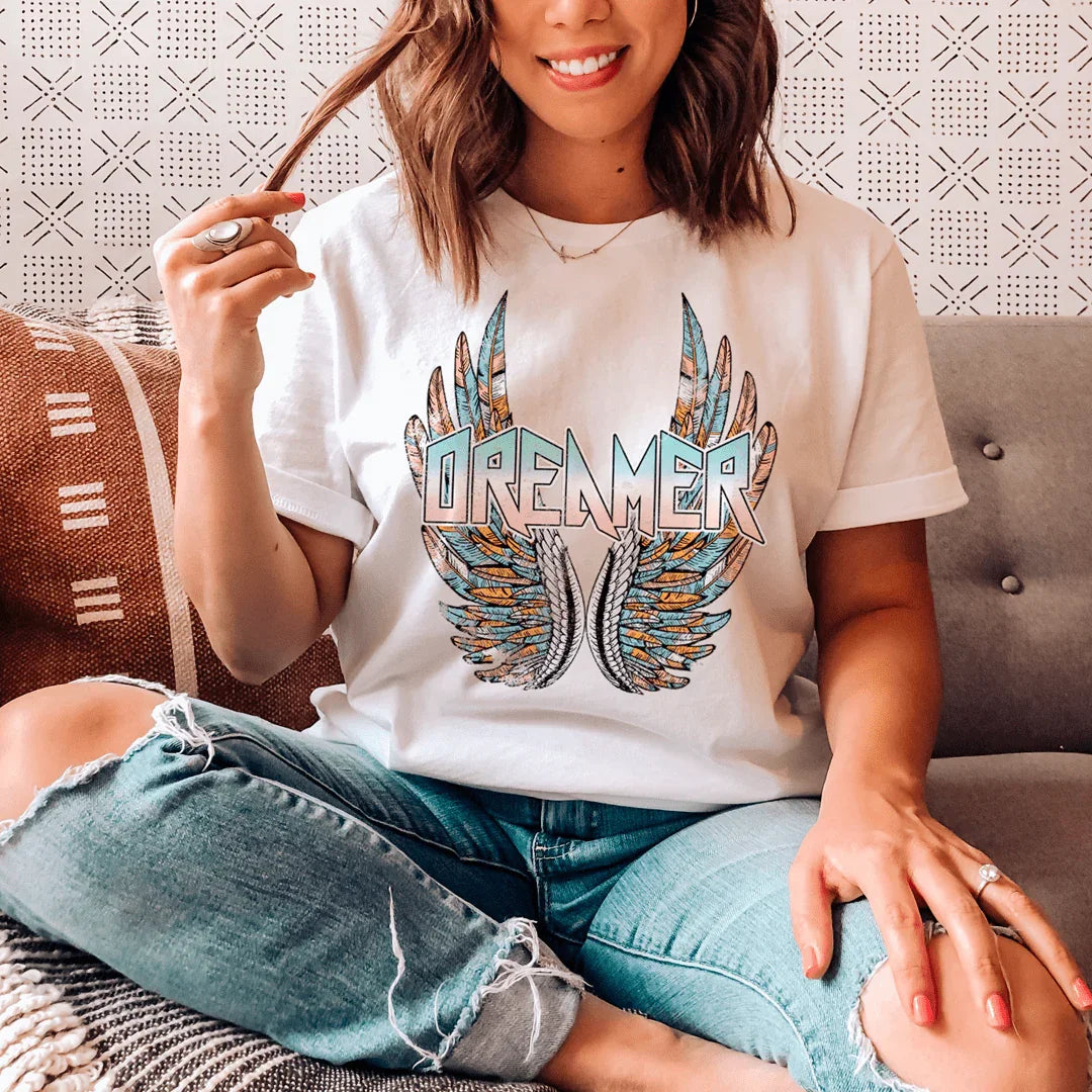 Dreamer Tee White / S Peachy Sunday T-Shirt