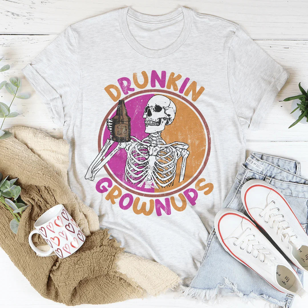 Drunkin Grownups Tee Ash / S Peachy Sunday T-Shirt