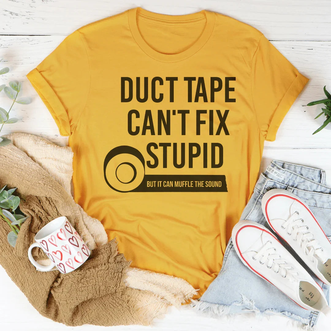 Duct Tape Tee Mustard / S Peachy Sunday T-Shirt