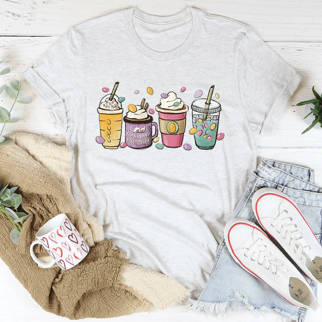 Easter Bunny Coffee Tee Ash / S Peachy Sunday T-Shirt