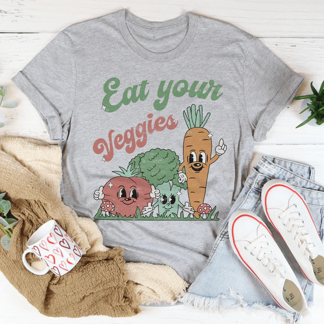 Eat Your Veggies Tee Peachy Sunday T-Shirt