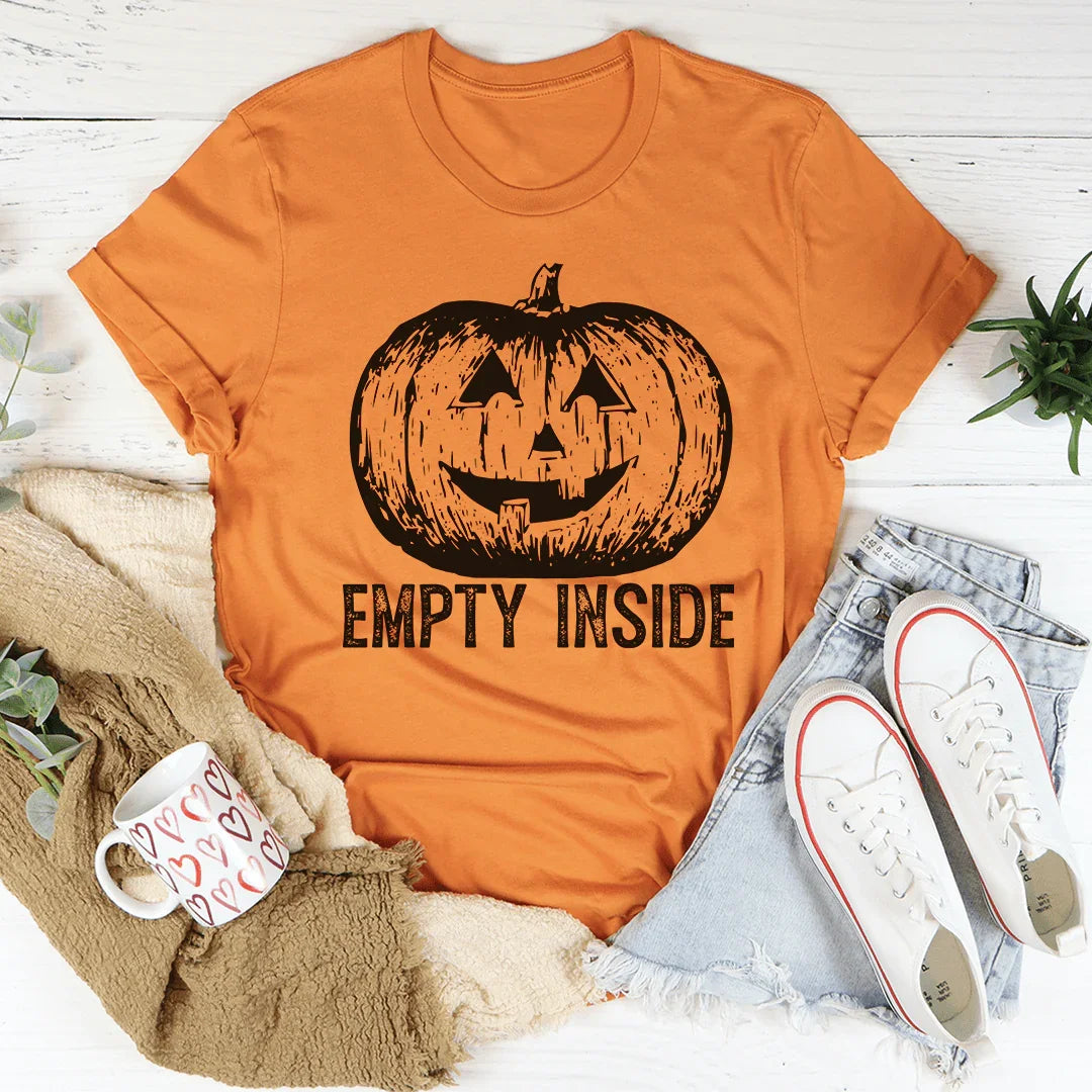 Empty Inside Pumpkin Tee Burnt Orange / S Peachy Sunday T-Shirt