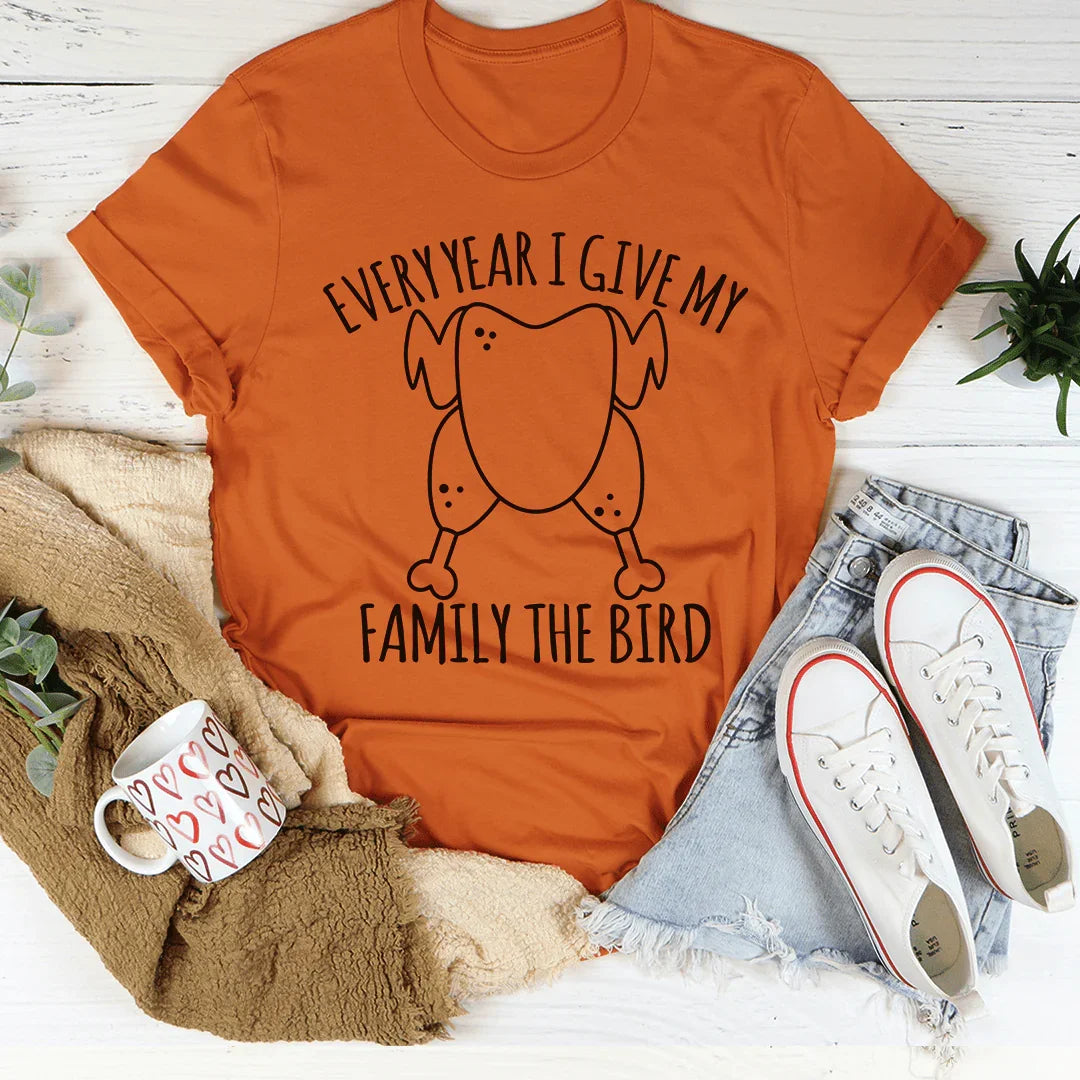 Every Year I Give My Family The Dinner Tee Autumn / S Peachy Sunday T-Shirt