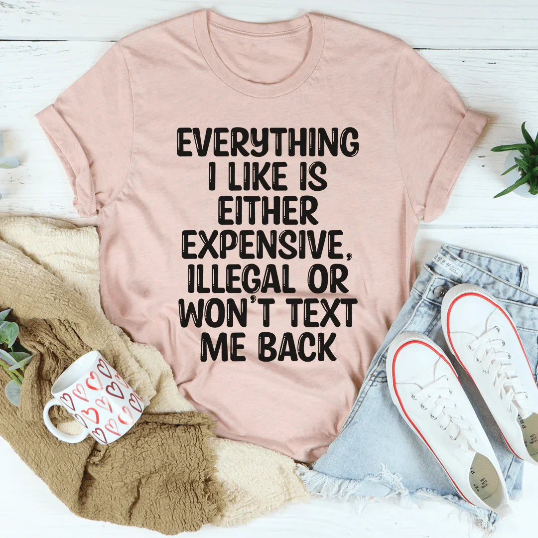 Everything I Like Tee Heather Prism Peach / S Peachy Sunday T-Shirt