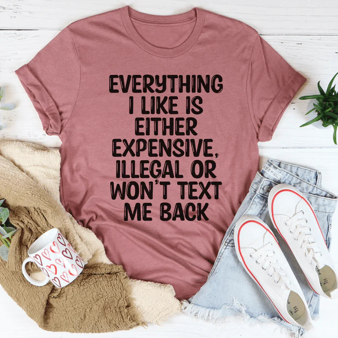 Everything I Like Tee Mauve / S Peachy Sunday T-Shirt