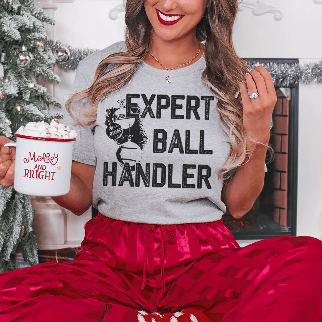 Expert Ball Handler Christmas Tee Peachy Sunday T-Shirt