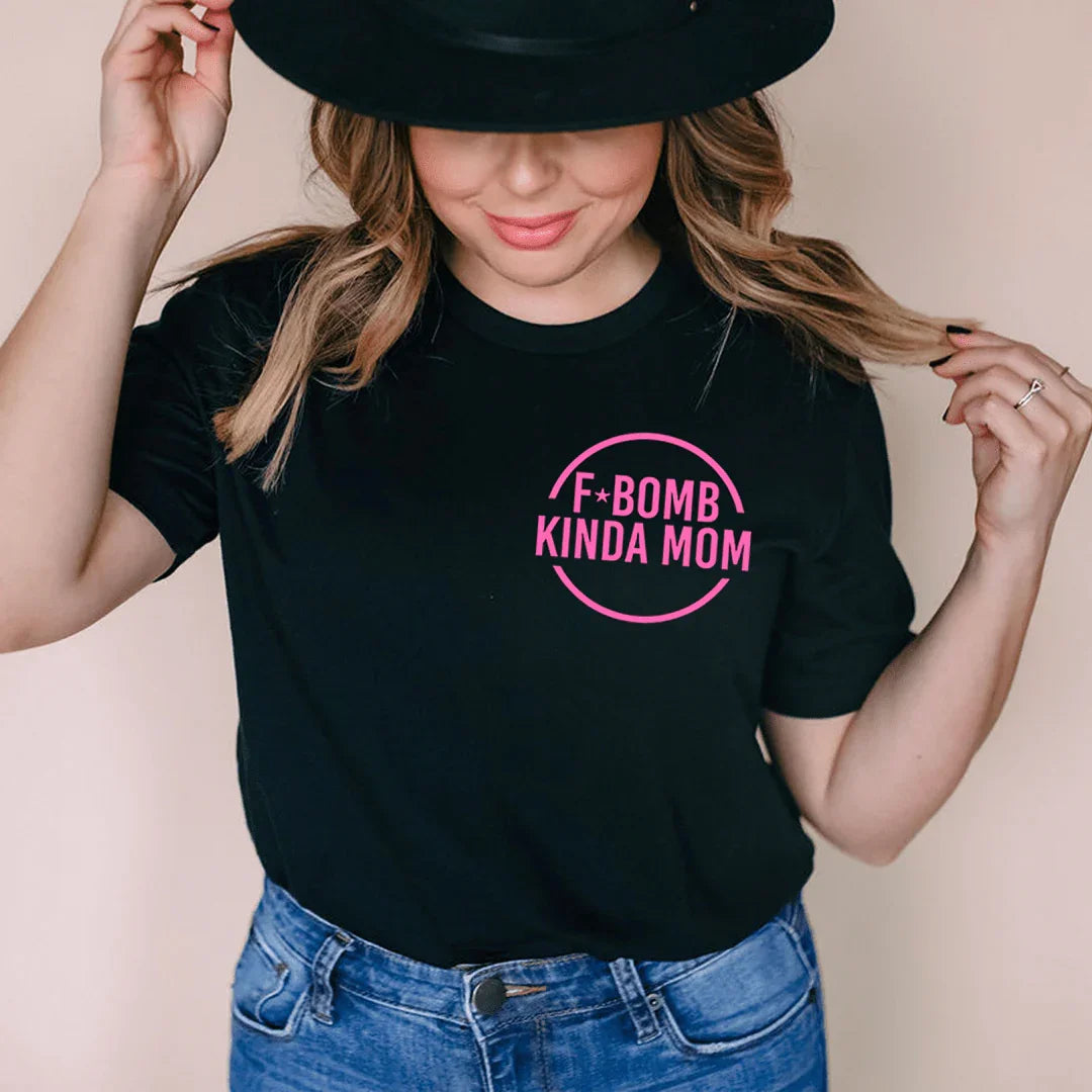 F Bomb Kinda Mom Tee Black Heather / S Peachy Sunday T-Shirt