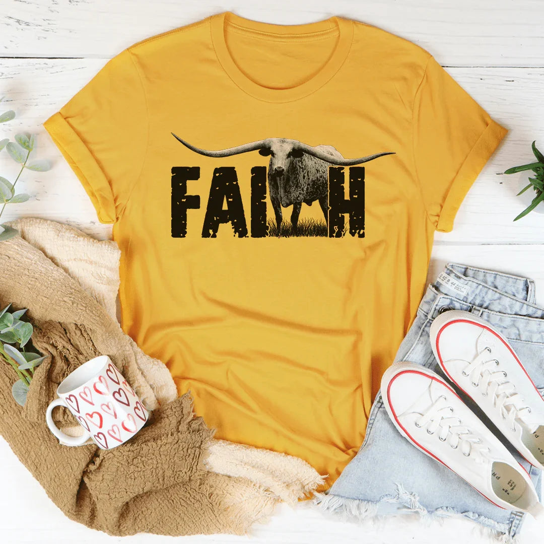 Faith Western Tee Peachy Sunday T-Shirt