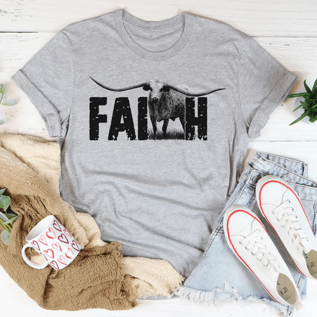 Faith Western Tee Peachy Sunday T-Shirt