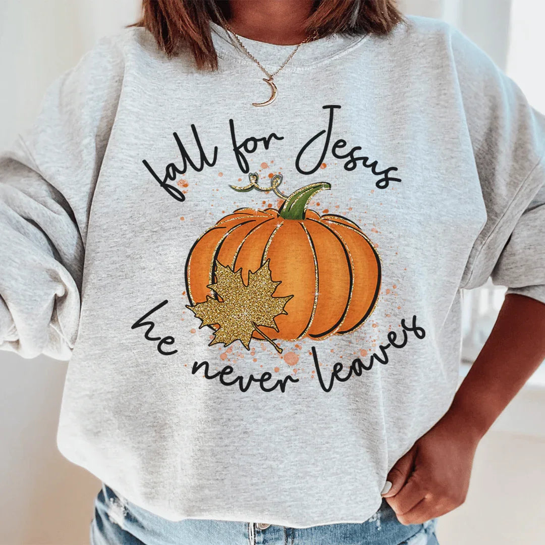 Fall for Jesus Sweatshirt Sport Grey / S Peachy Sunday T-Shirt