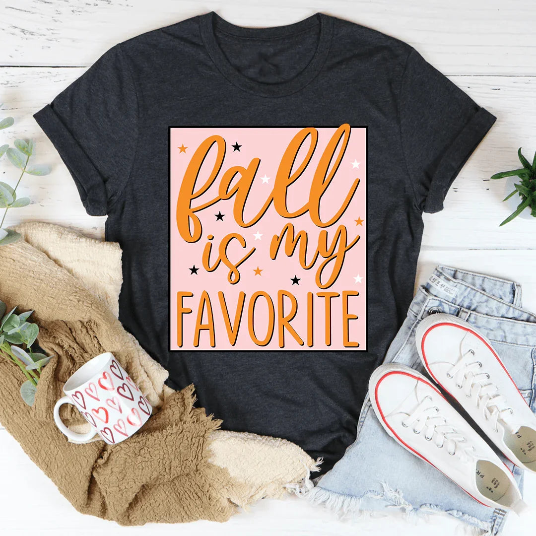 Fall is My Favorite Tee Dark Grey Heather / S Peachy Sunday T-Shirt