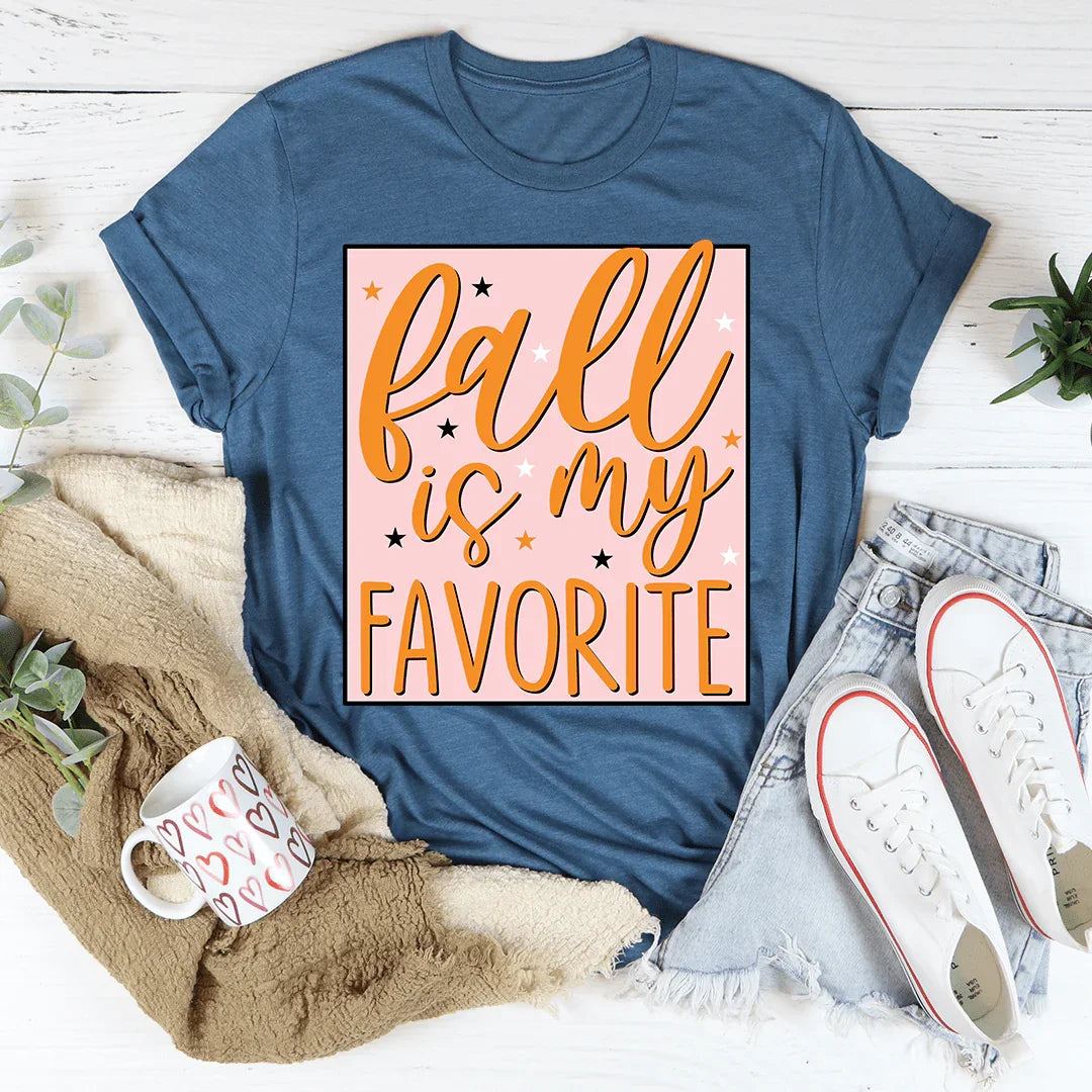 Fall is My Favorite Tee Heather Deep Teal / S Peachy Sunday T-Shirt