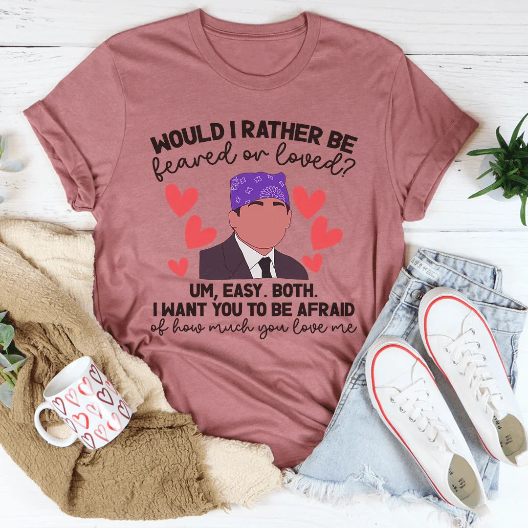 Feared Or Loved Tee Mauve / S Peachy Sunday T-Shirt