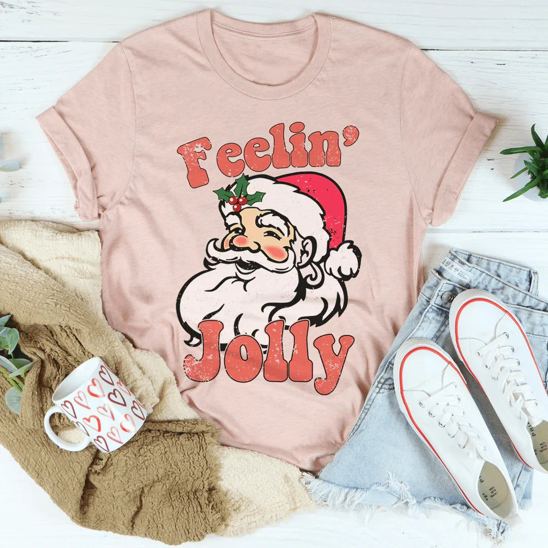 Feelin' Jolly Tee Heather Prism Peach / S Peachy Sunday T-Shirt
