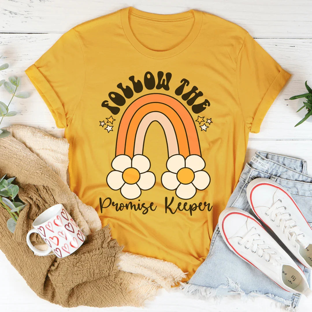 Follow The Promise Keeper Tee Mustard / S Peachy Sunday T-Shirt