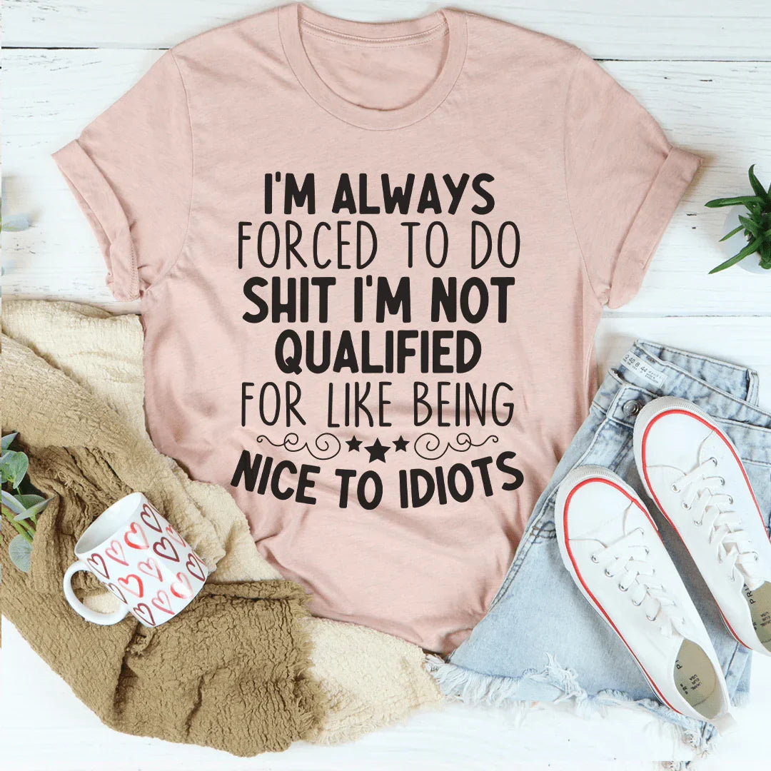 Force To Be Nice Tee Peachy Sunday T-Shirt